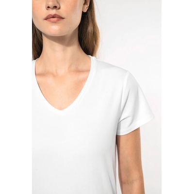 Camiseta cuello de pico mujer