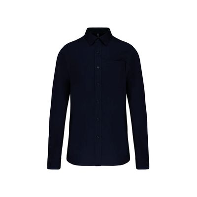 Camisa popelina manga larga hombre Navy 5Xl