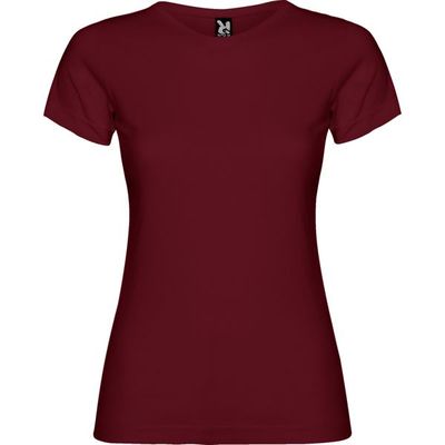 Camiseta de manga corta entallada Granate L