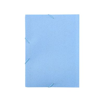 Carpeta para folios de caña de trigo Azul