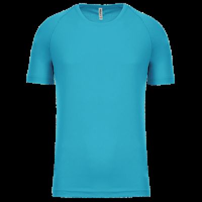 Camiseta de deporte hombre poliéster Light Turquoise Xs