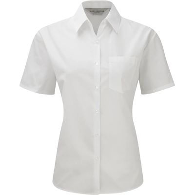Camisa de polialgodón mujer White L