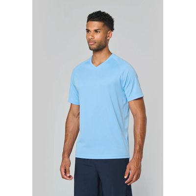 Camiseta de deporte secado rápido Aqua Blue Xs
