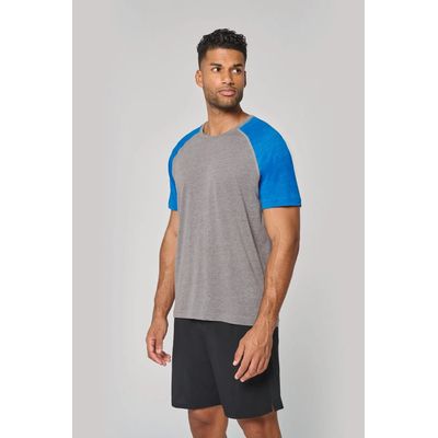 Camiseta bicolor Cuello redondo