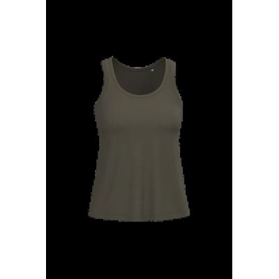 Camiseta 100% algodón de tirantes mujer Dark Khaki S