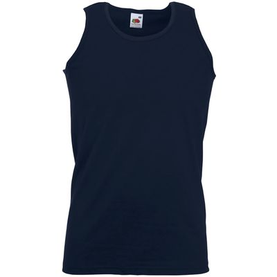Camiseta sin mangas hombre algodón Deep Navy Xl