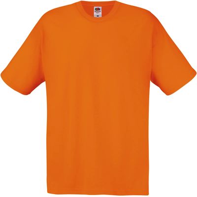 Camiseta algodón cuello redondo Orange L