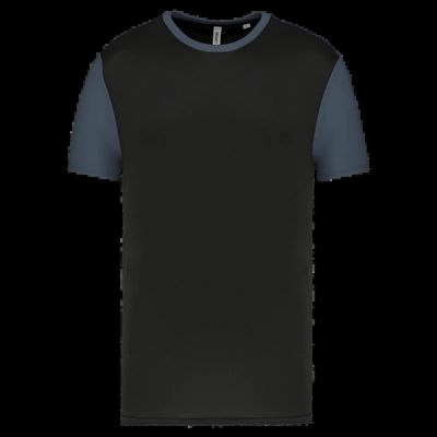 Camiseta bicolor adulto poliéster Black / Sporty Grey L