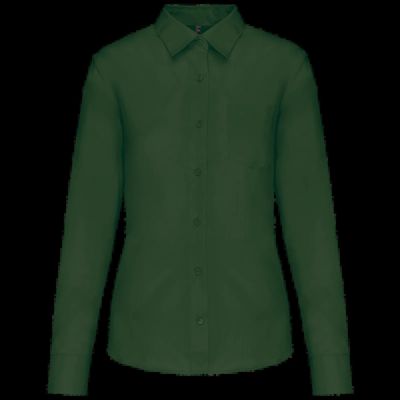 Camisa popelina polialgodón mujer Forest Green 4Xl