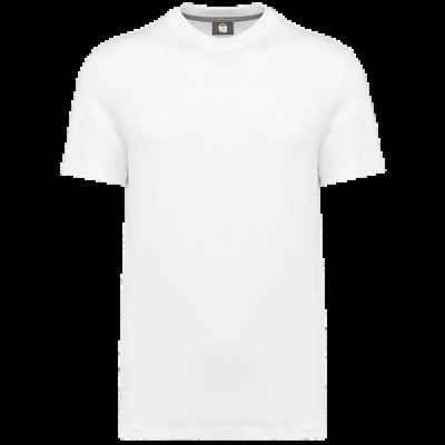 Camiseta algodón orgánico cuello redondo White M