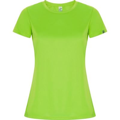 Camiseta ECO Manga Corta Mujer Control Dry Verde Fluor S