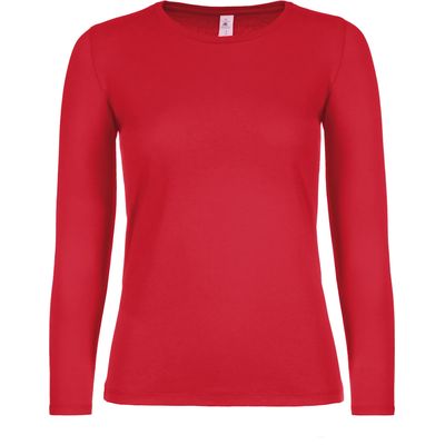 Camiseta clásica manga larga mujer Red L