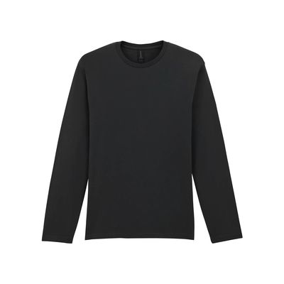 Camiseta manga larga algodón de chico Black M