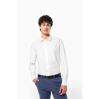 Camisa tejido oxford de manga larga