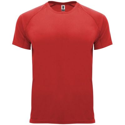 Camiseta técnica manga corta cuello redondo Rojo 4Xl