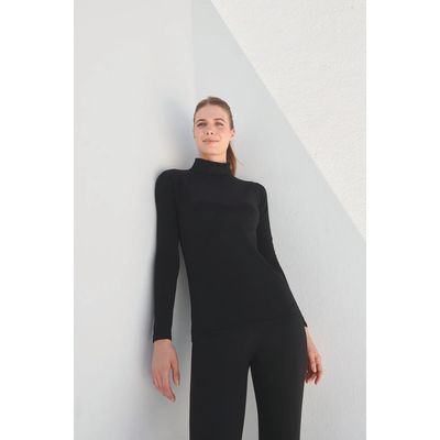 Camiseta cuello vuelto mujer