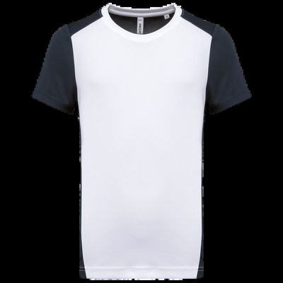 Camiseta deportiva de hombre secado rápido White / Navy Xl