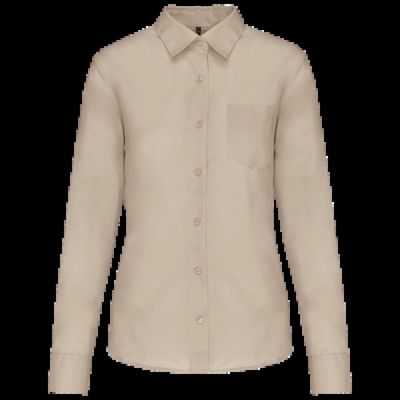 Camisa popelina polialgodón mujer Beige Xl