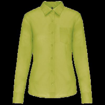 Camisa popelina polialgodón mujer Burnt Lime Xxl