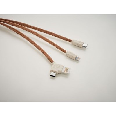 Cable de Carga 3 en 1 de Corcho