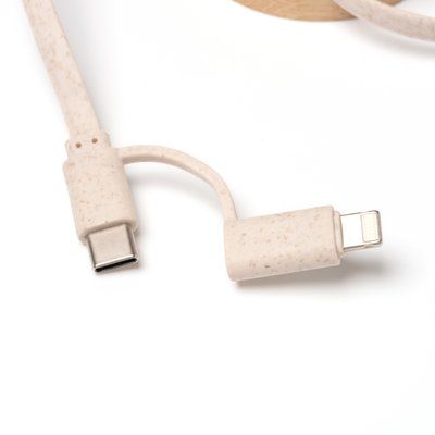 Cable cargador extensible USB y tipo C