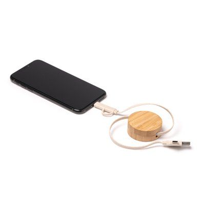 Cable cargador extensible USB y tipo C