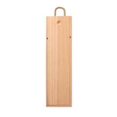 Caja para 1 botella de vino en madera de paulownia
