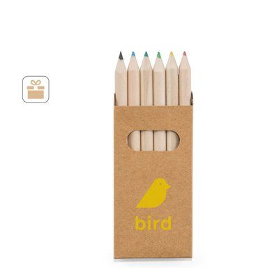 Caja con 6 Lápices de Colores