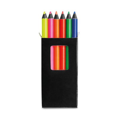 Caja con 6 Lápices Fluorescentes