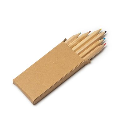 Caja de 6 lápices de madera