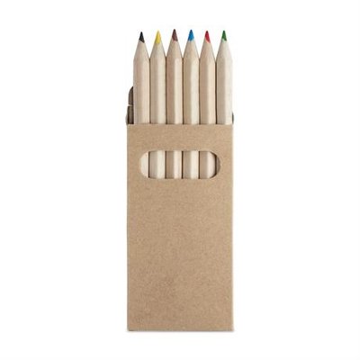 Caja de 6 lápices de madera