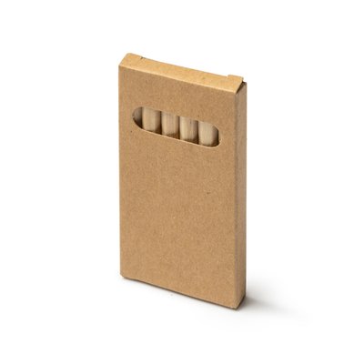 Caja de 6 lápices de madera
