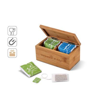 Caja de Té en Bambú con Cierre Magnético