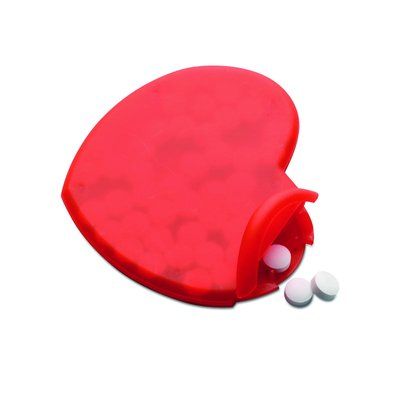Caja corazón de caramelos menta