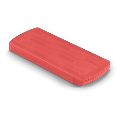 Caja Emergencia con 5 Tiritas Rojo Transparente