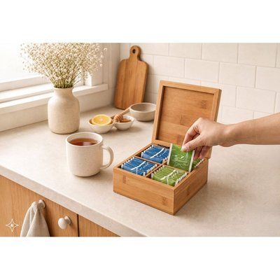 Caja de Té Magnético con 40 Bolsitas