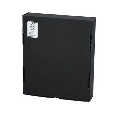 Caja mediana de cartón reciclado