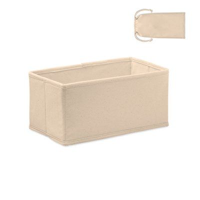 Caja Mediana Plegable Algodón Beige