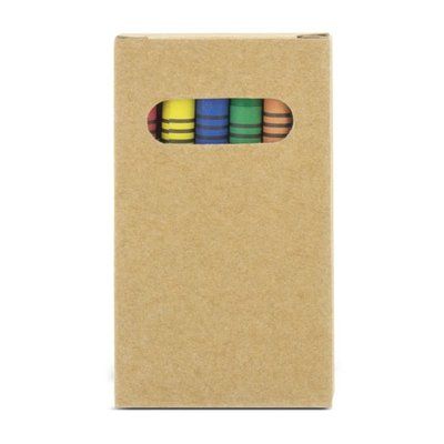 Cajita con 6 Ceras de Colores