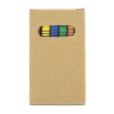 Cajita con 6 Ceras de Colores