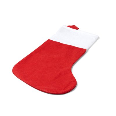 Calcetín navideño rojo para colgar