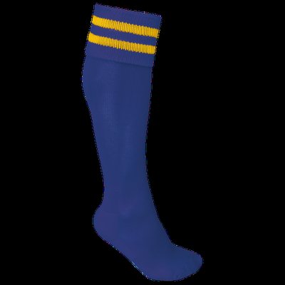 Calcetines deportivos altos Dark Royal Blue/Sporty Yellow 39/42 Eu