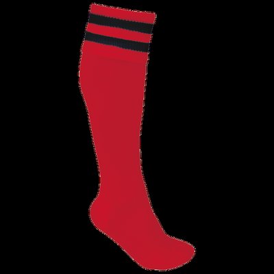 Calcetines deportivos altos Sporty Red / Black 31/34 Eu