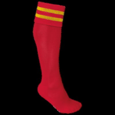 Calcetines deportivos altos Sporty Red / Sporty Yellow 35/38 Eu