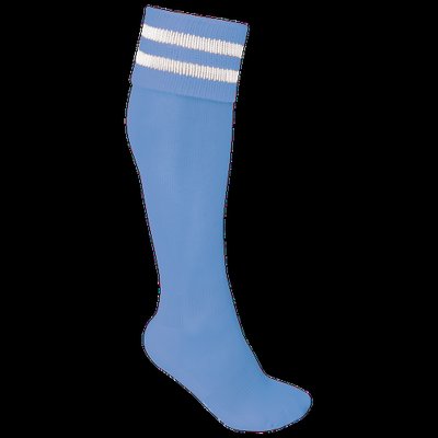 Calcetines deportivos altos Sporty Sky Blue / White 39/42 Eu