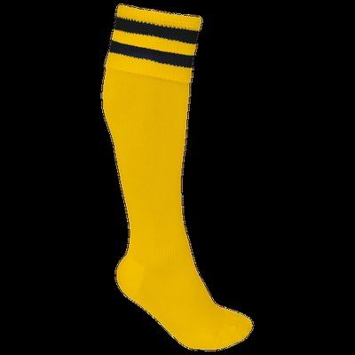 Calcetines deportivos altos Sporty Yellow / Black 47/50 EU