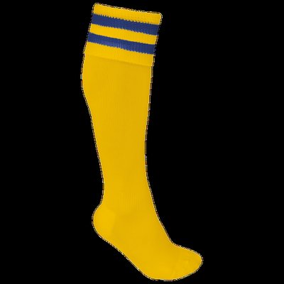 Calcetines deportivos altos Sporty Yellow/Dark Royal Blue 43/46 Eu