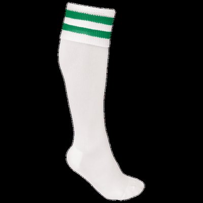Calcetines deportivos altos White / Sporty Kelly Green 39/42 Eu