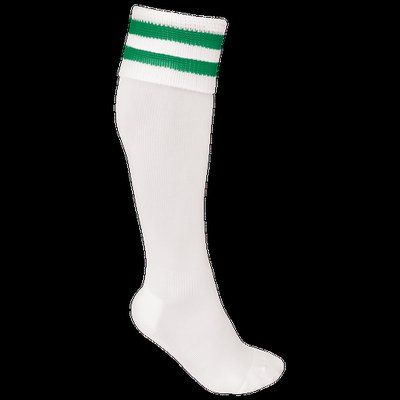 Calcetines deportivos altos White / Sporty Kelly Green 43/46