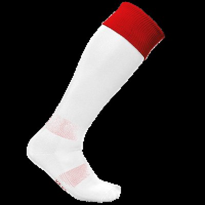 Calcetines deportivos antideslizantes White / Sporty Red 39/42 Eu